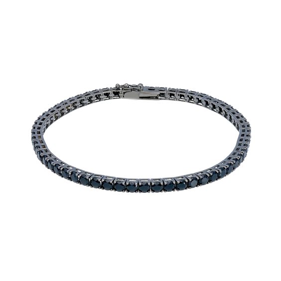 Bracciale Gioielleria Dossena  Donna in Oro bianco Diamante Black 1.35 Ct BROR-13-253 TENNIS - BROR-13-253 TENNIS